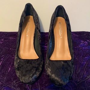 Patricia Black Velvet “Princess” Heels